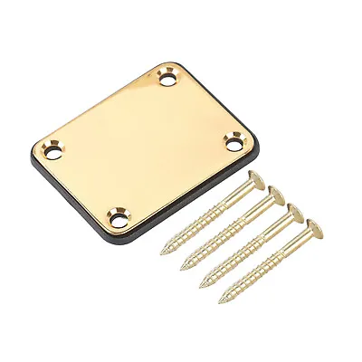 Electric Guitar Neck Plate W/ Mounting Screw For Fender Stratocaster Telecaster • $7.69