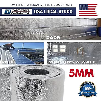 120 X40  Double Side Silver Reflective Insulation Mat Foam Core Radiant Barrier • $26.99