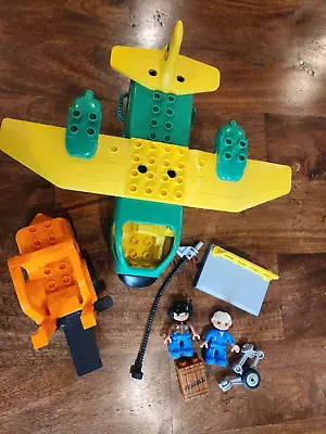 LEGO Duplo Lot Cargo Plane Set 5594 Forklift Figures Airplane Legoville • $70