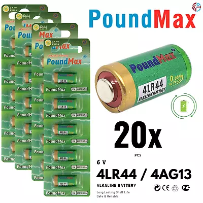 20 X  Super 4LR44 4G13476A PX28 L1325 A544 6v PoundMax Alkaline Battery • £8.99