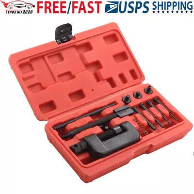 Motorcycle Chain Breaker Kit Chain Cutter Rivet Tool 520/525/530/630 Pitch ATV • $18.99