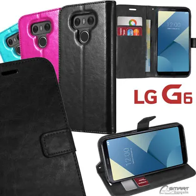  Wallet Flip Card Slot Stand Case Cover For LG G6 • £4.93