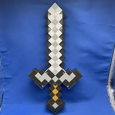 Minecraft Diamond Pick Axe AND Sword 2 In 1 Changeable Plastic 2014 Large 20x12 • $34.99