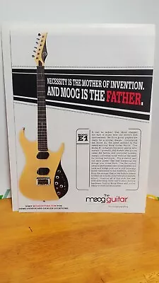 MOOG GUITAR MODEL E1 - PRINT AD -  11 X 8.5  X2 • $5.95