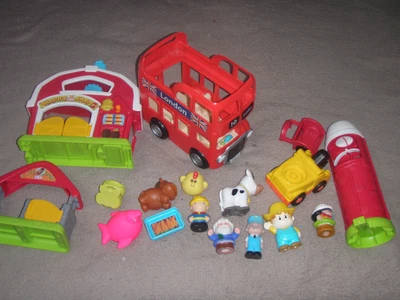 £11.99 • Buy Fisher Price Little People Bus And Farm Joblot Bundle
