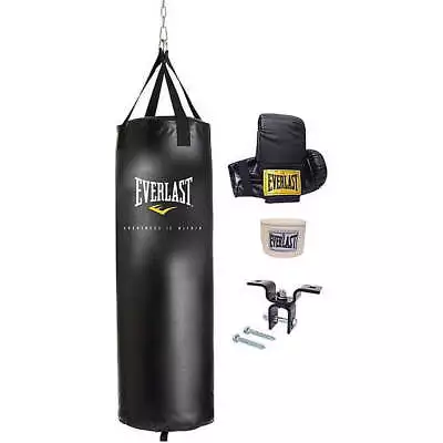 70 Lbs Everlast Heavy Bag Boxing Kit Speed Punching MMA Training Fitness Set NEW • $103.92