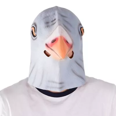 Adult Latex Pigeon Bird Mask Halloween Animal Fancy Dress Party  • $40