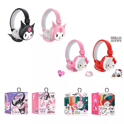 Kuromi Hello Kitty Headphones Sanrio Bluetooth Wireless Headsets Anime Cosplay • $36.84