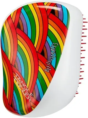 Tangle Teezer | Compact Styler For Wet & Dry Hair | Travel | Rainbow/Pride • £10.49