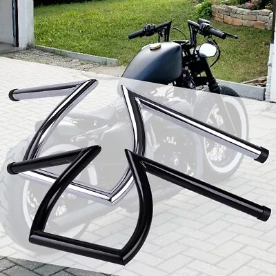 $46.53 • Buy 1  Handlebar Drag Z Bar Ape Hanger For Harley Sportster XL 883 1200 Softail Dyna