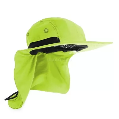 Boonie Snap Hat For Men Wide Brim Ear Neck Cover Sun Flap Bucket Hats Outdoors • $9.95