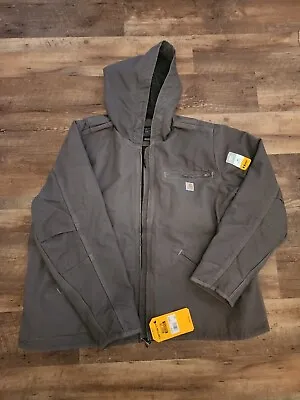 New! Womens Carhartt Gray Jacket-Sherpa Lined OJ4392-W 2XL XXL 3 Warmest • $134.13