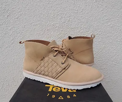 Teva Coromar Soft Tan Leather Chukka Lace-up Ankle Boots Us 7/ Eur 38 ~ Nwt • $26.95