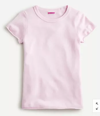 NWT J.Crew Cashmere Short Sleeve T-Shirt ~ Lavender Blush (Pink) ~ Sz XXS • $98