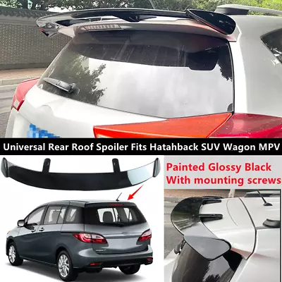 Universal Gloss Black Rear Trunk Roof Spoiler Wing ABS Fit For Mazda 5 2011-2017 • $84.40