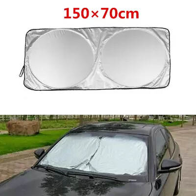 Silver 150X70cm Car Windshield Visor Cover Front Windows Sun Shade Protection • $10.59