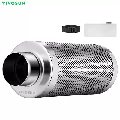 VIVOSUN 6 Inch Carbon Filter Odor Control For Inline Fan Grow Tent Hydroponics • $83.99
