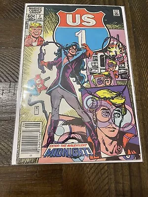 U.S. 1 #2 June 1983 Marvel Comics 1st Appearance Of Mary McGrill As Midnight • $3