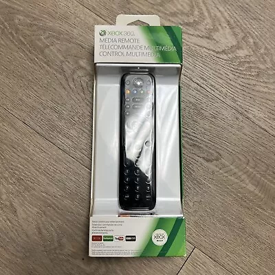 Official Microsoft Xbox 360 Black Media DVD Remote Control Authentic OEM Sealed • $17.99