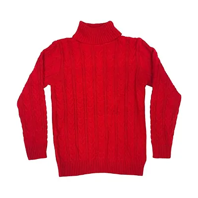 Xray Jeans 100% Authentic Mens Pullover Sweater Turtleneck Size Large Color Red • $64.99