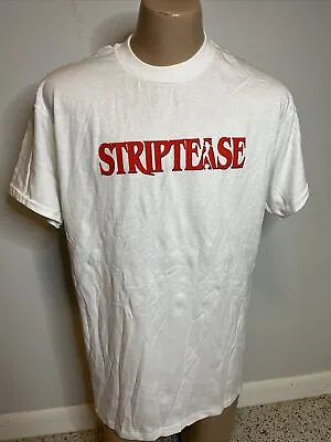 Vintage DEAD STOCK 1996 STRIPTEASE Movie T Shirt XL 90’s DEMI MOORE • $40
