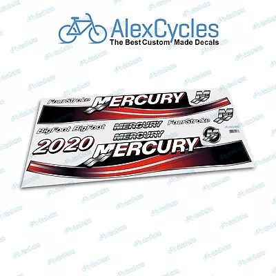 Mercury 20 HP Red Bigfoot FourStroke Laminated Outboard Motor Decals Sticker Kit • $19.70
