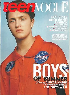 $6.88 • Buy Teen Vogue June July 2016 Boys Of Summer English Fashion Monthly