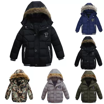 Fashion Coat Children Jacket Coat Boy Winter Warm Hooded Kids Outwear Clothes Ux • $38.60