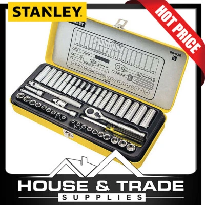 $89 • Buy Stanley Socket Set 44 Piece 1/4 Drive METRIC & A/F 89-536