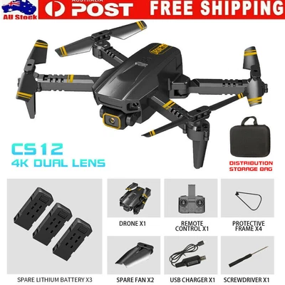 $43.82 • Buy 5G 4K GPS Drone HD Camera Drones WiFi FPV Foldable RC Quadcopter +3 Battery AU