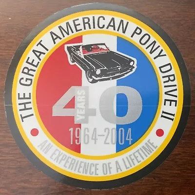 Vintage 40th Anniversary Mustang - Great American Pony Drive II • $1