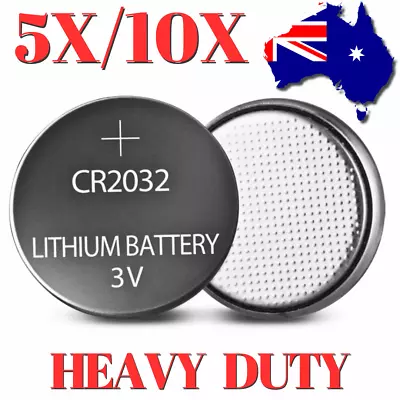 5/10pcs CR2032 Battery Batteries 3V Lithium Coin Cell Button Watch Toy AUS POST • $4.95