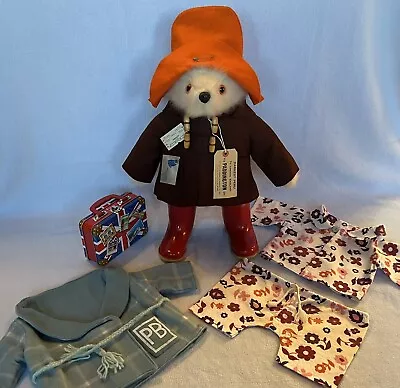 Freshly Cleaned Gabrielle Designs Paddington Bear Pyjamas Dressing Gown Suitcase • £225