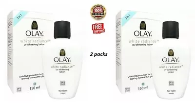 $113.33 • Buy 2X Olay White Radiance UV Whitening Lotion SPF19 UVA/UVB 150ml For Healthy Skin