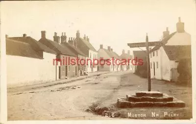 Real Photo Postcard Of Muston (near Filey) East Yorkshire Queen Series • £30