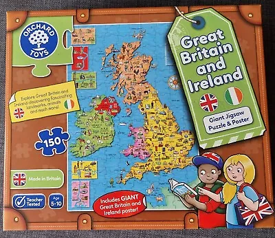 £0.99 • Buy Orchard Toys Great Britain And Ireland Giant Jigsaw Puzzle 150 Pieces