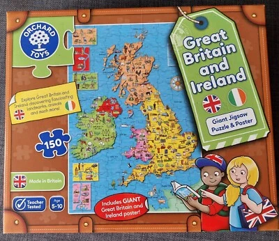 £0.99 • Buy Orchard Toys Great Britain And Ireland Giant Jigsaw Puzzle 150 Pieces