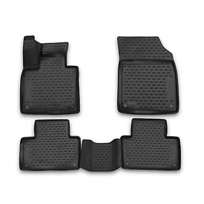 OMAC Floor Mats Liner For Volvo XC90 2016-2024 Black TPE All-Weather 4 Pcs • $79.90