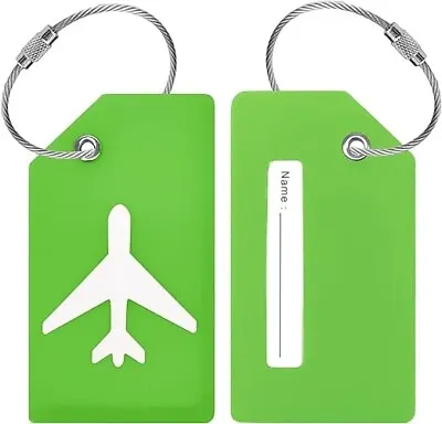 Luggage Tag With Name ID Card Luggage Tags For Suitcases Travel. Silicone • £2.49
