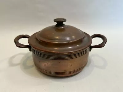 Antique Rare Manning Quality Bowman Meriden Conn Heavy Copper Small Pot W/Lid • $99.99