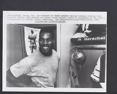 Herschel Walker 1989 Cowboys Pre Trade Interview 7x9 Glossy AP Photo W/Caption • $19.95