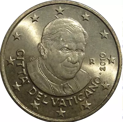 Vatican Coins 50 Cent Euro 2010 2011 2015 2016 2018 Pope Benedictus Francis City • $6.14