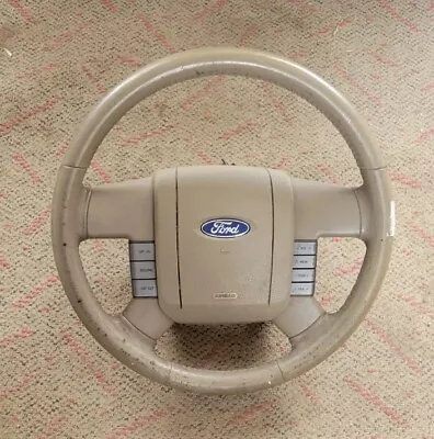 Ford F150 F-150  Tan Leather Steering Wheel Cruise & Audio  Buttons  04-08 • $199.95