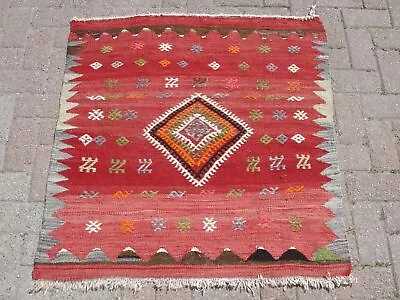 Handmade Vintage Small Area Kilim Rug Bohemian Style Rug Turkey Rug • $135.28