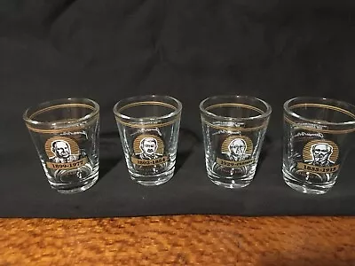 Collectable Jim Beam Shot Glasses Six Generations Of Distilling X 4 • $75