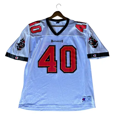 $20.99 • Buy Vintage Tampa Bay Buccaneers Mike Alstott Champion NFL Jersey Large 44 White