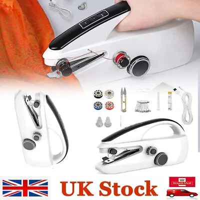 £15.95 • Buy Handheld Sewing Machine Cordless Home Hand Held Mini Portable Stitch Clothes UK