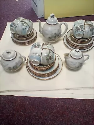 Antique Japanese Eggshell Poreclain Satsuma Tea Set • £30