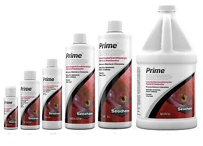 Seachem PRIME Water Conditioner FISH TANK DECHLORINATOR Ammonia Nitrite Detoxify • £7.24