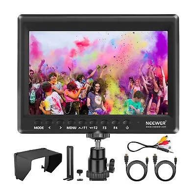 Neewer F100 7-inch 1280x800 IPS Screen Camera Field Monitor Support HDMI Input • $88.99